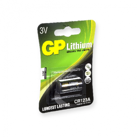 GP CR123A LITHIUM BATTERY 3 VOLT