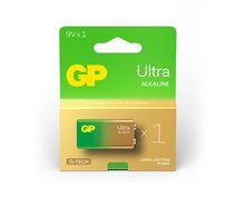 GP 1604AU, 6LR61, 9V. ULTRA ALKALINE