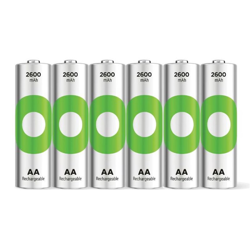 6 PCS GP RECYKO RECHARGEABLE AA2 600mAh