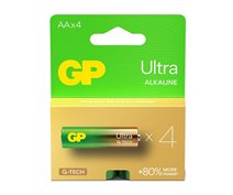 4 PCS GP15AU, LR06, AA ULTRA G-TECH