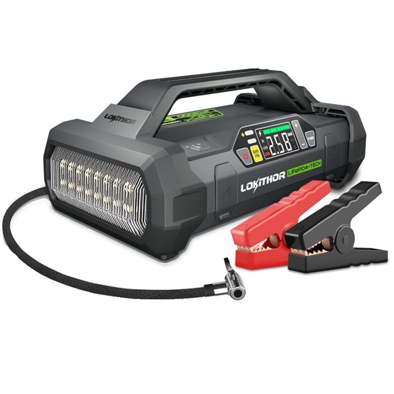 LOKITHOR JA0300 JUMPSTARTER/COMPRESSOR 3000A