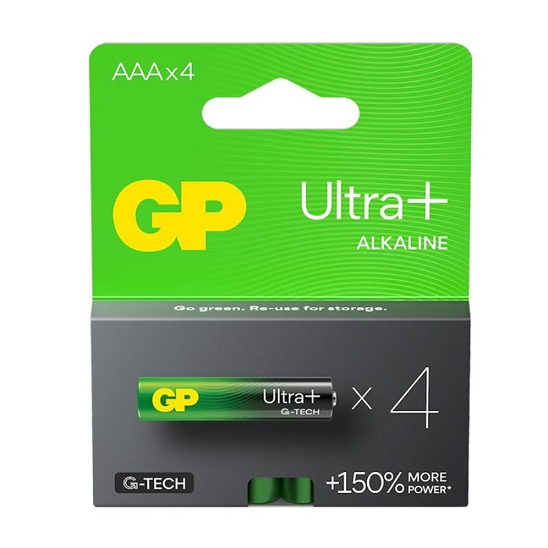 4 PIECES GP24AUP, LR03, AAA ULTRA+ G-TECH