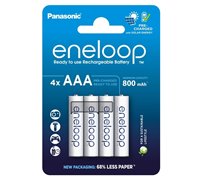 4 STUKS OPLAADBAAR ENELOOP AAA 800mAh