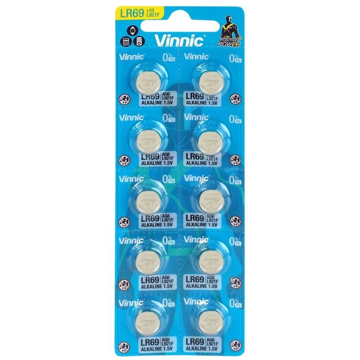 10 STUKS VINNIC LR69, L1142, AG12, 186A