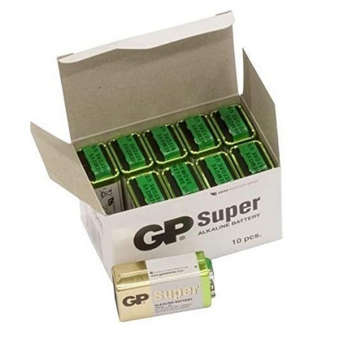 10 PCS GP 1604AS, 6LR61 9VOLT SUPER ALKALINE