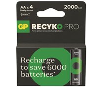 4 PCS GP RECYKO PRO RECHARGEABLE AA 2000