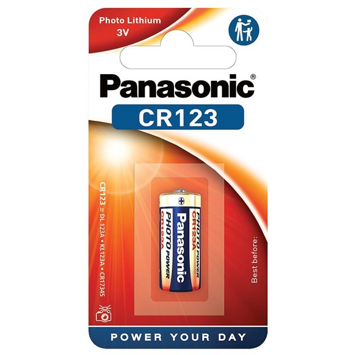 PANASONIC CR123A LITHIUM POWER BATTERY-CARD