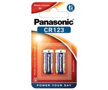 2 PCS PANASONIC CR123A LITHIUM POWER BATTERY