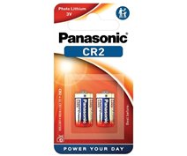 2 STUKS PANASONIC CR2 LITHIUM POWER BATTERIJ