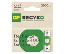 4 PCS GP RECYKO RECHARGEABLE AA 2100